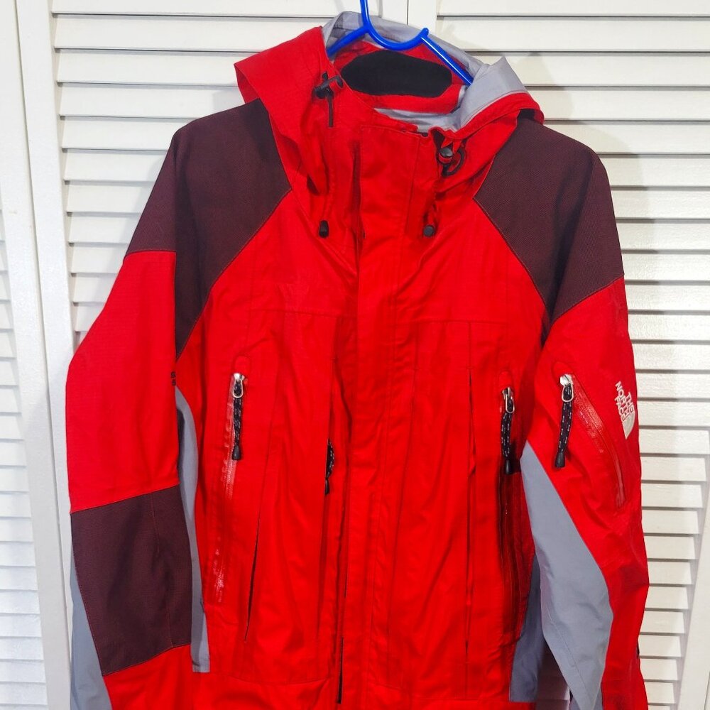 North Face Kichatna goretex climbing suit red mens small NWOT